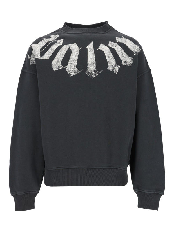 Sweatshirt With Lettering Sweatshirts Black