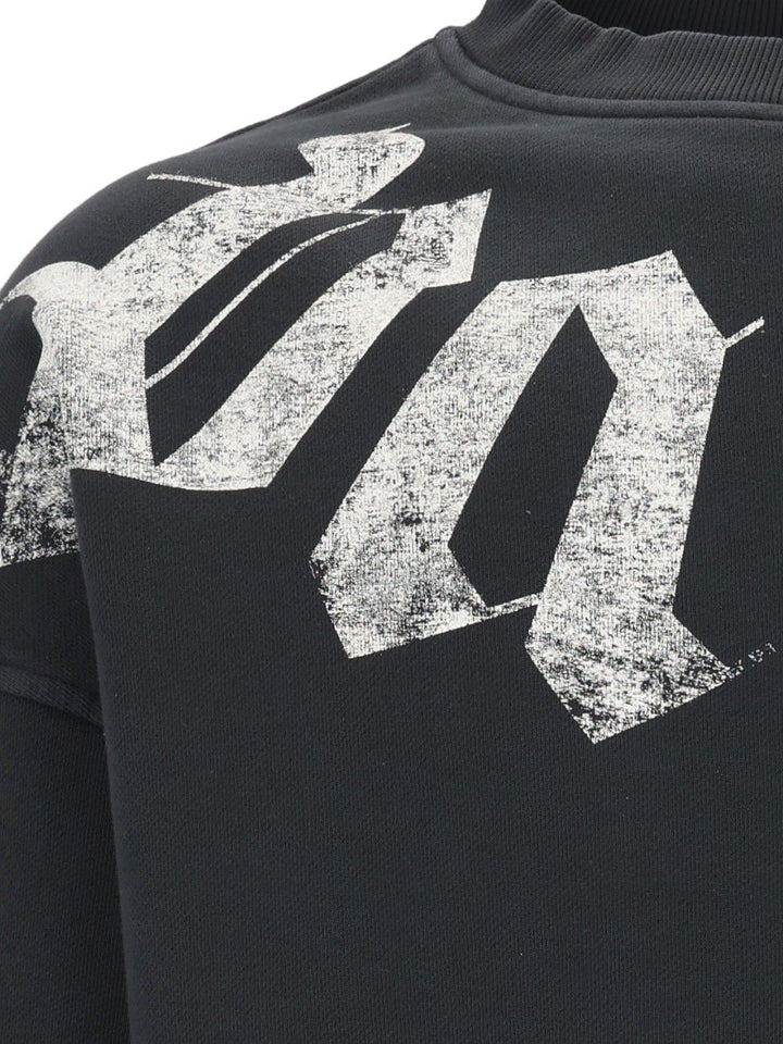 Palm Angels Sweatshirt With Lettering Sweatshirts - Black | e68ab054d4ede20371e5f1e4b1bd2054da948f87