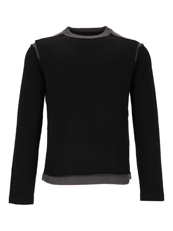 Mm6 Maison Margiela Crew Neck Sweater Knitwear - Black | 8c7d82d418cb32c2c61fc73ba69d6de3240d18e8