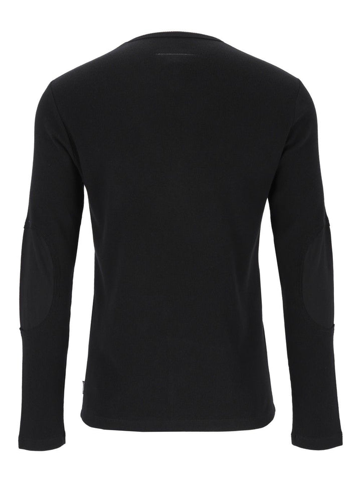 Mm6 Maison Margiela Long-Sleeved Sweater Knitwear - Black | 7ddf891f0c010ea5a6681d39dfd2ed57fd31caba