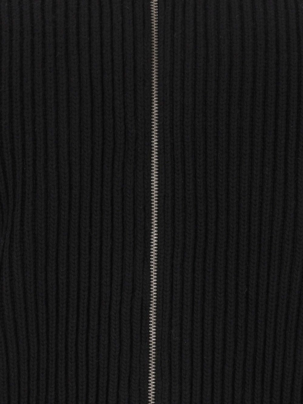 Mm6 Maison Margiela Ribbed Knit Jacket Jackets - Black | fbff770e44515a6b2f35a4d3a4ca28b5e6d8e435