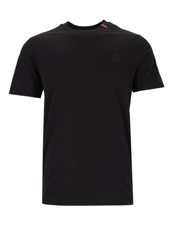 Short-Sleeved With Striped Details T-Shirt Black