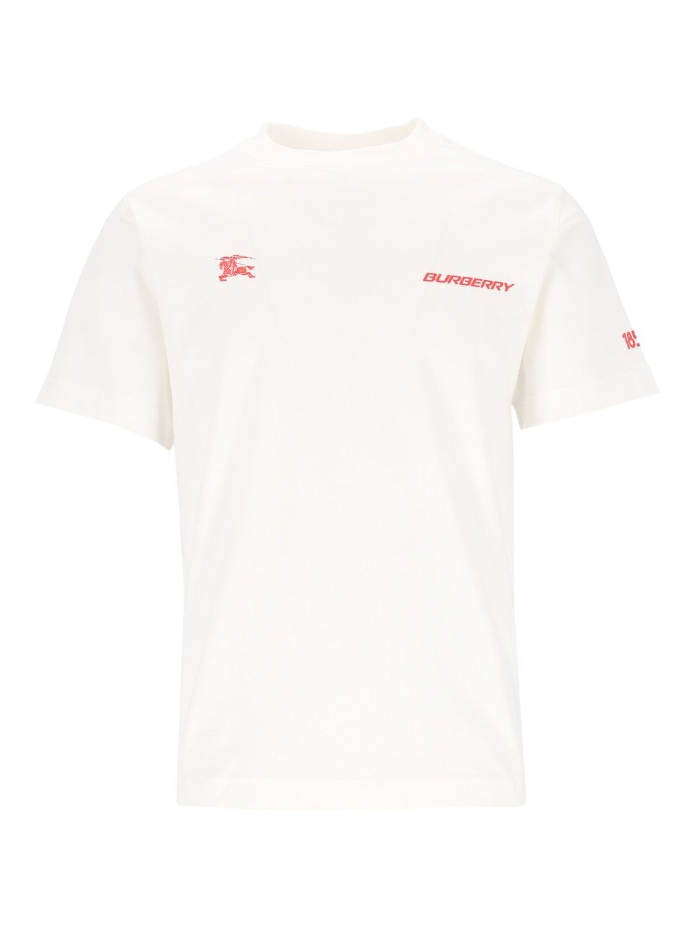 Burberry London Map Cotton T-Shirt - White | 95301f655df46ced364d426bc9784fff1208cc75