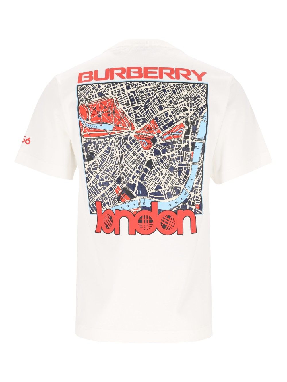 Burberry London Map Cotton T-Shirt - White | e353d7af0aa0779252541628f7d9c47a3dd67d17