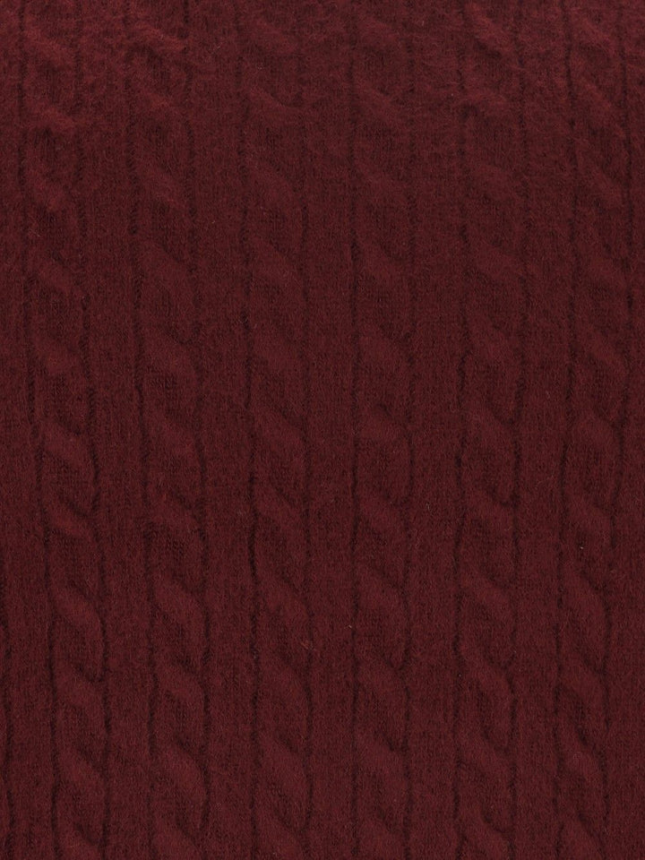 Eleventy Cable-Knit Jumper Knitwear - Bordeaux | 18759fb6ff3b2eabcbc023eff9dd641dd6aef4cc