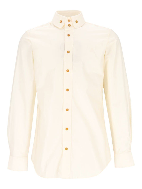 Two Buttons Krall Shirt White