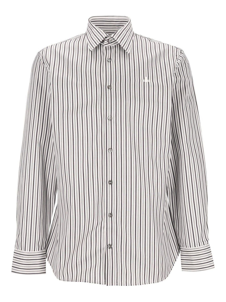 Vivienne Westwood Striped Ghost Shirt Shirts - Grey | beea282b5c529265b15c7565a66942539f35b4b9