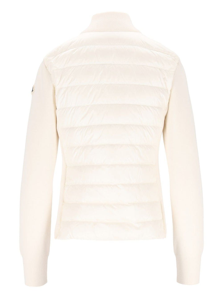 Moncler Padded Cardigan Knitwear - White | cd3e5e9103a3594d8cb0efd39bc1eb1cbceb3ab6