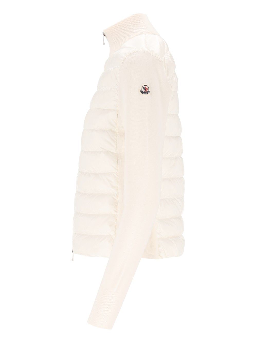 Moncler Padded Cardigan Knitwear - White | 29261772c60d46d3927eb81d31cb73394d083b0e