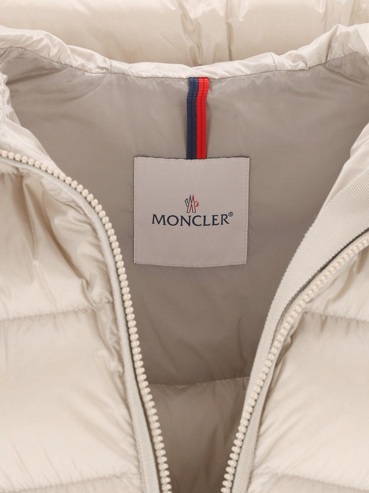 Moncler Suyenne Long Parka Jackets - White | f5af76920d48faff12f2545fba87a17c8fa892a0