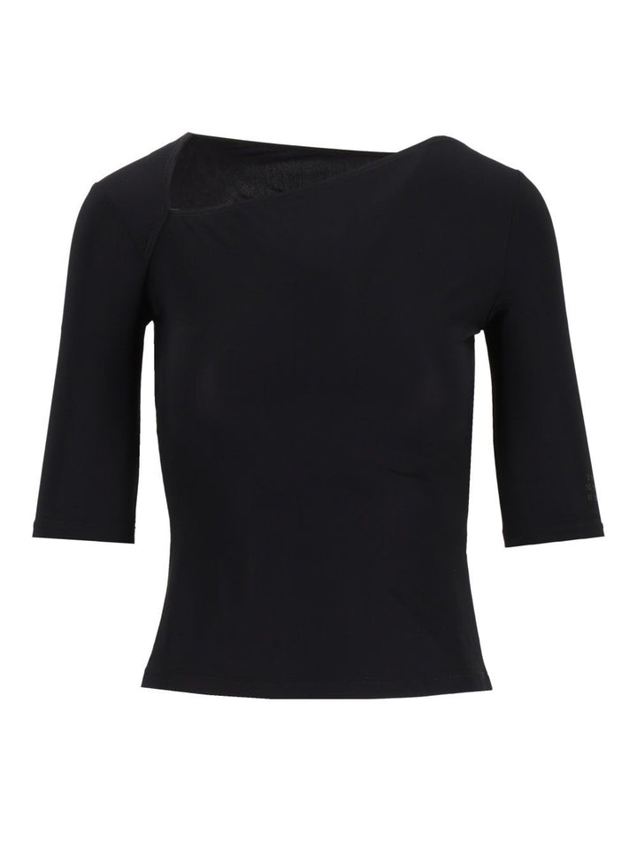 Mm6 Maison Margiela Anatomic Lycra Jersey Shirt T-Shirt - Black | ef225d3f330a091df906cfd04435d7699a7a6258