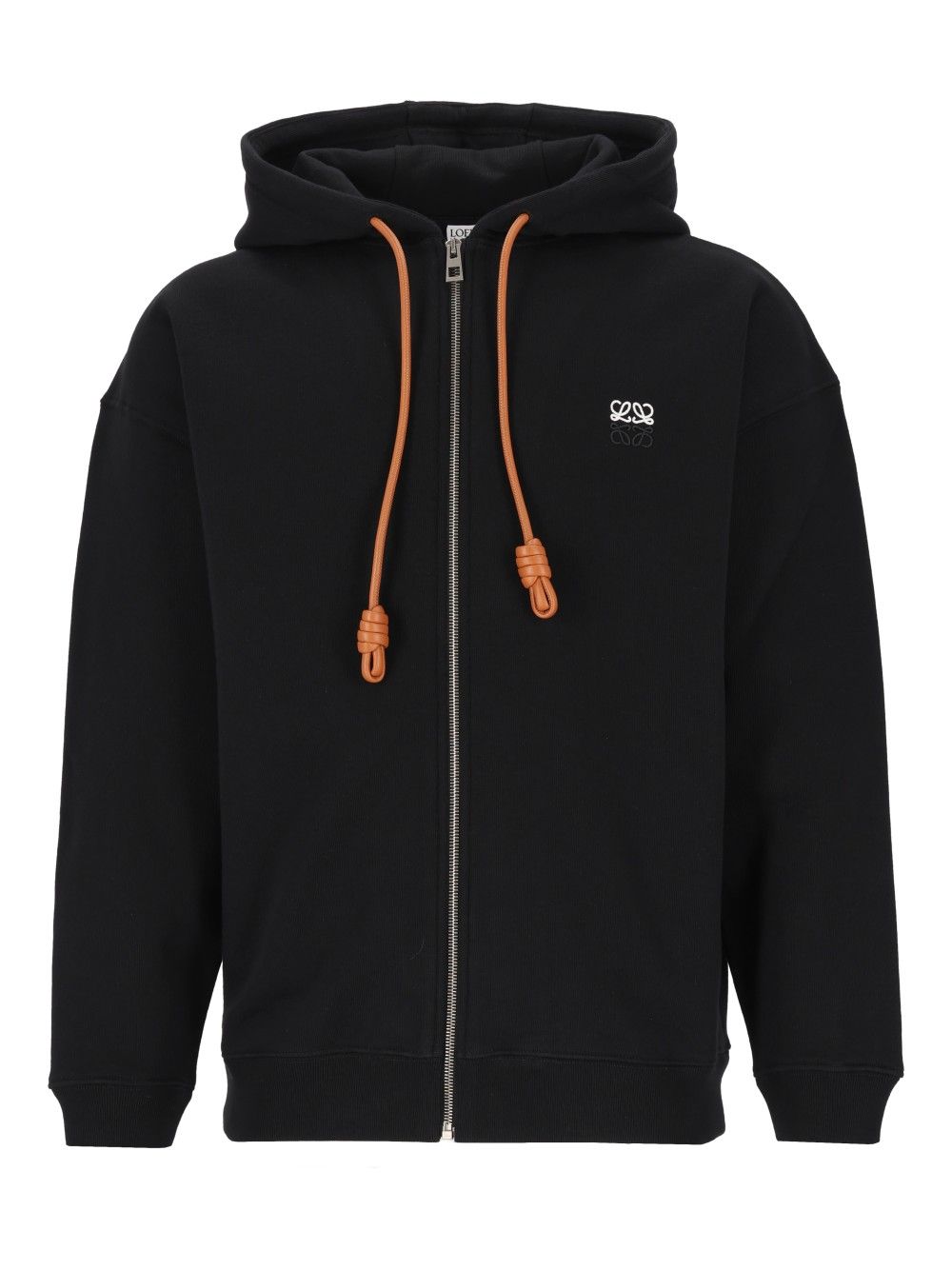 Loewe Zip-Up Hoodie Sweatshirts - Black | cdf4bc27297f39e97b412edae4812f6601ff1c90