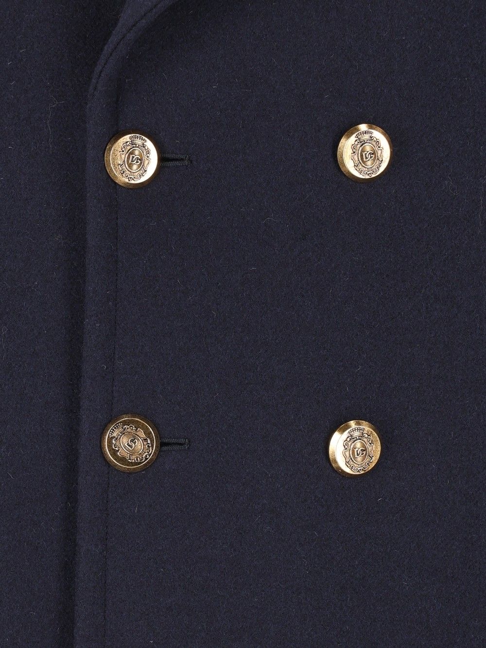 Dolce & Gabbana Double-Breasted Coat Coats - Blue | f0680e44a011c9127260c802c18ad3fb54ed4243