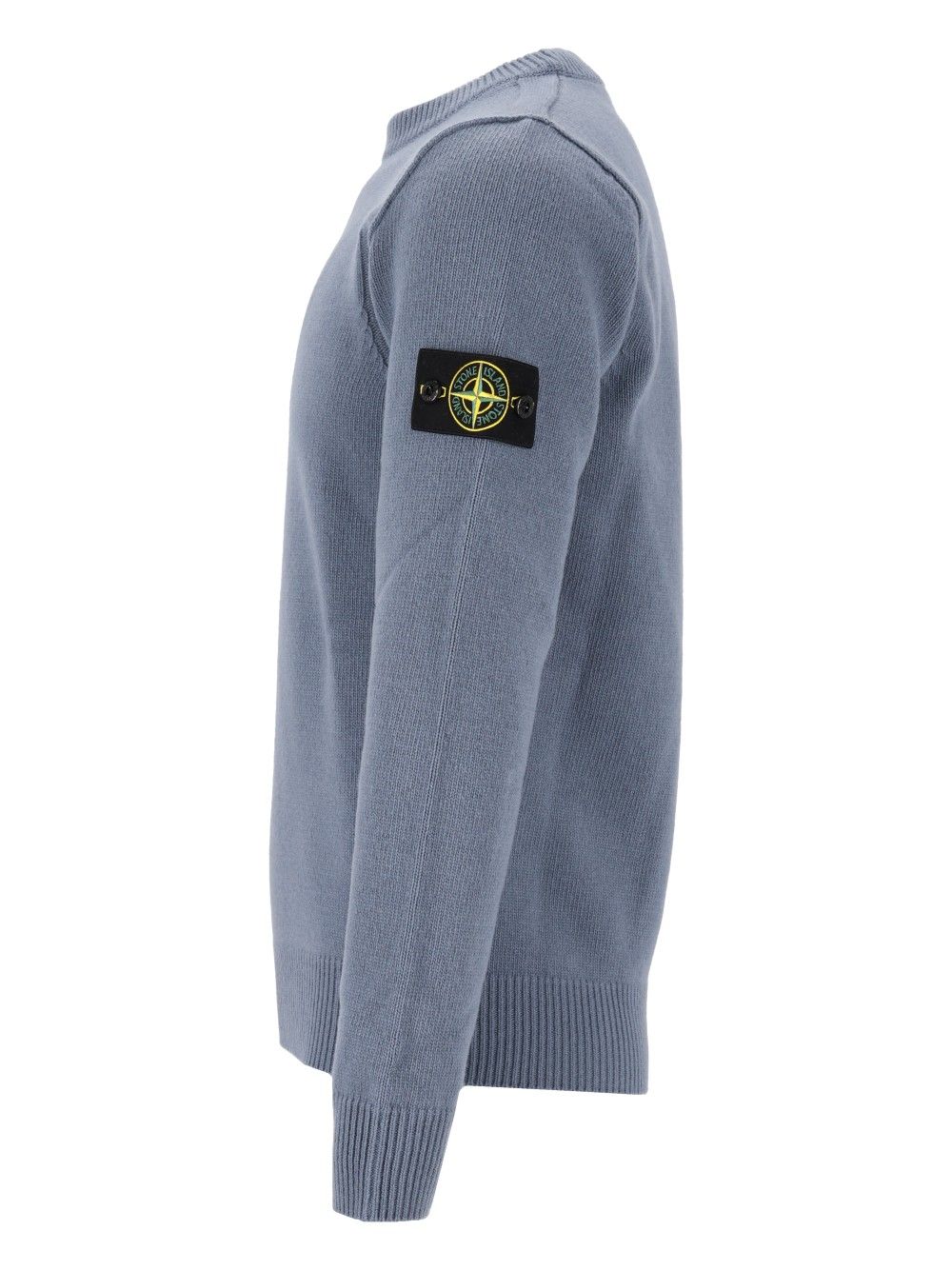 Stone Island Lambswool Crew Neck Sweater Sweatshirts - Blue | e1d884e2ab0d12f767193a0fa9771f27f48ddb1a