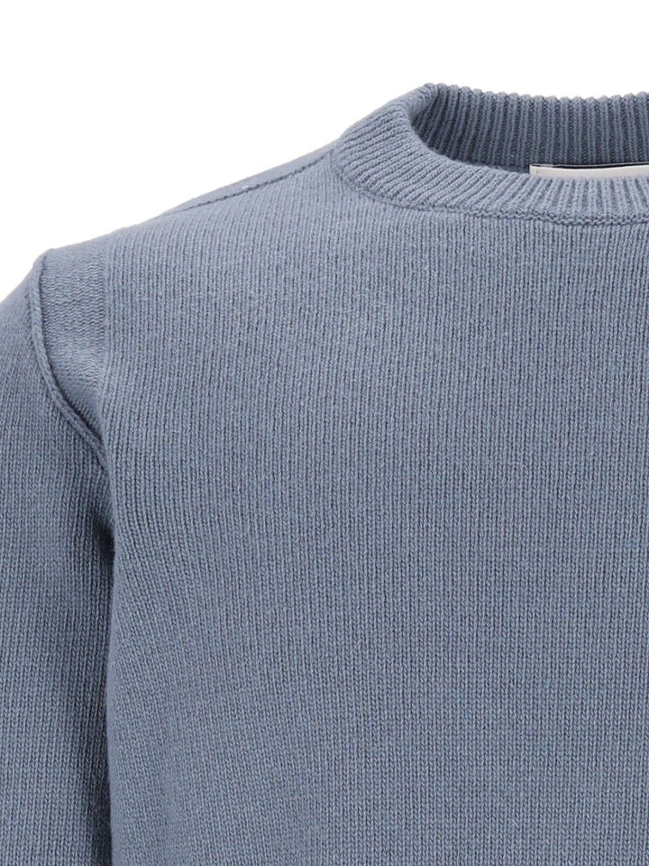Stone Island Lambswool Crew Neck Sweater Sweatshirts - Blue | 98bebd0a7a1f9a420fd3289a7afa064bc9ac5664