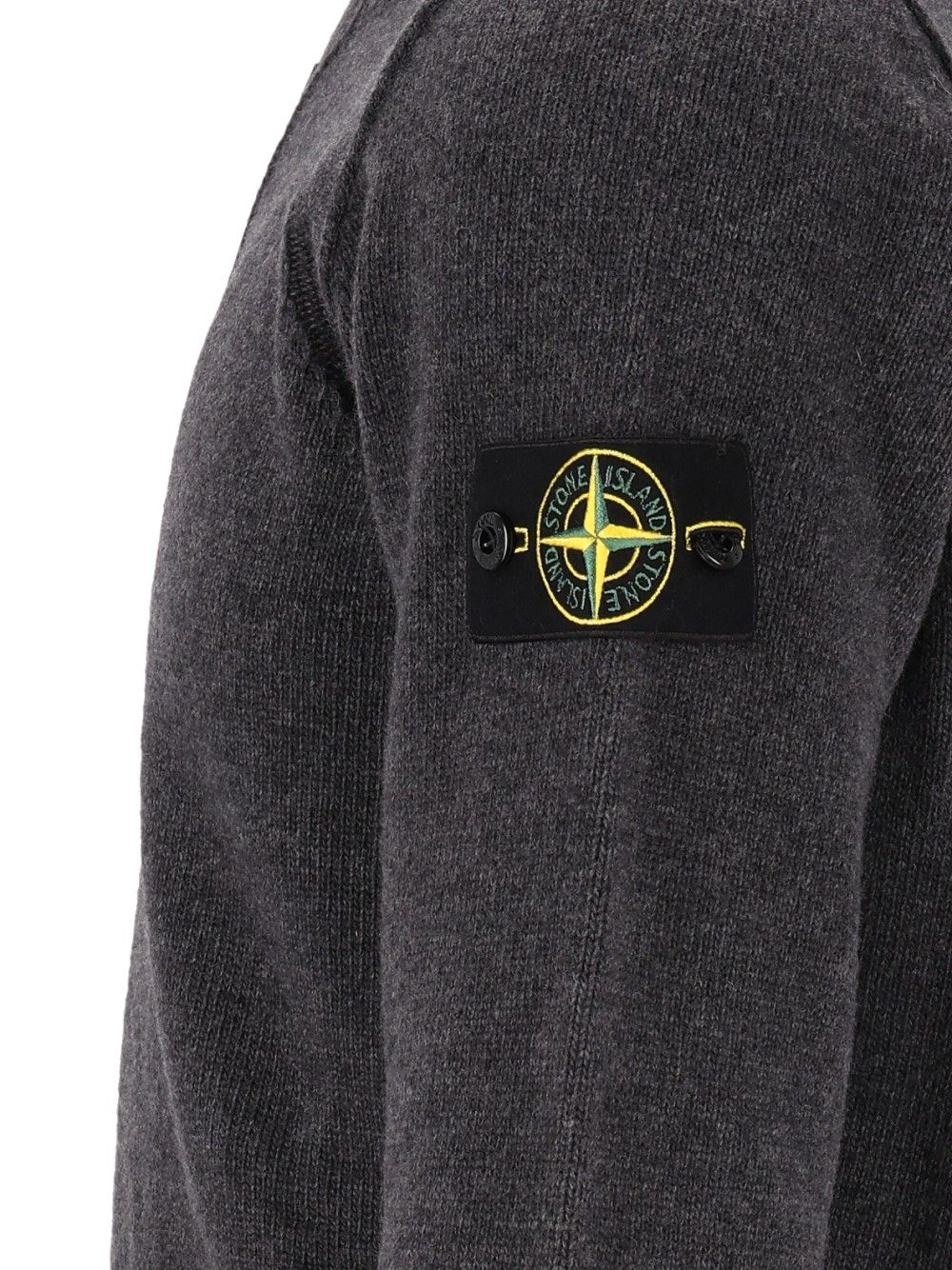 Stone Island Short Zip Sweater Knitwear - Grey | d503882f057dd183f15b3ea90251aaca863fae9c