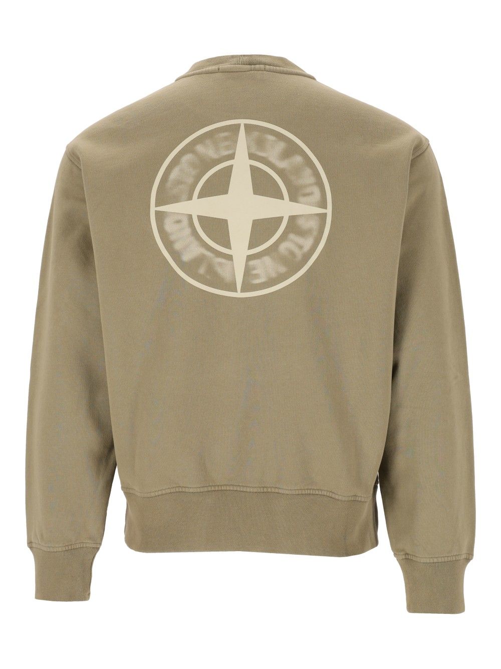 Stone Island Organic Cotton Fleece Crewneck Sweatshirt Sweatshirts - Green | c8033a495bdf5ceceb61ffd11b4a578e68d775b3