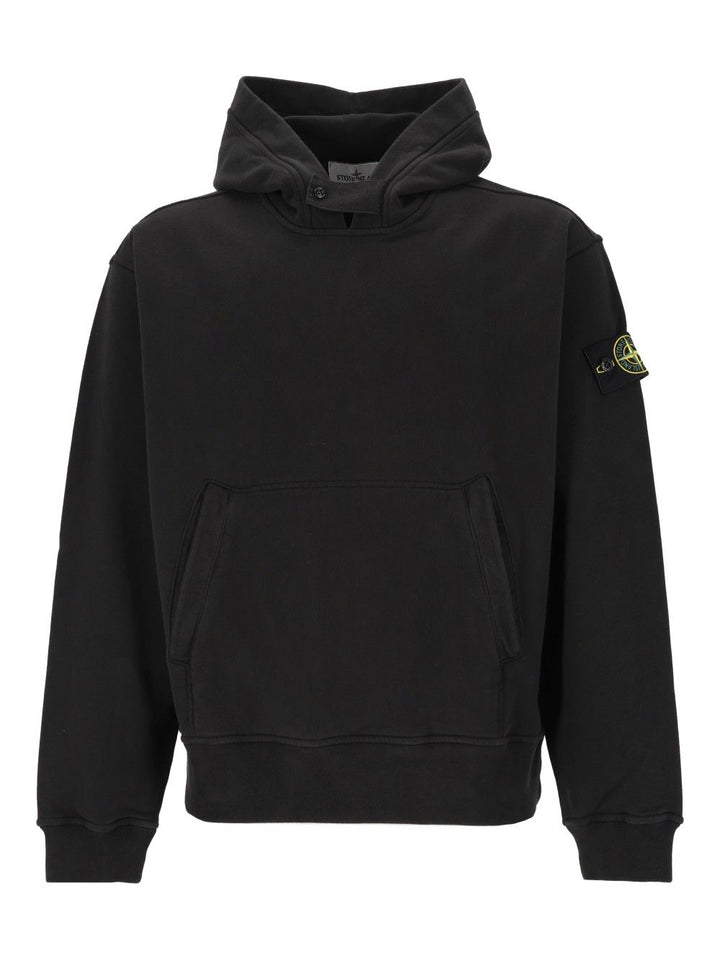 Stone Island Hoodie Sweatshirts - Black | 880d10e890938462f37b727862358ffea87d7a42