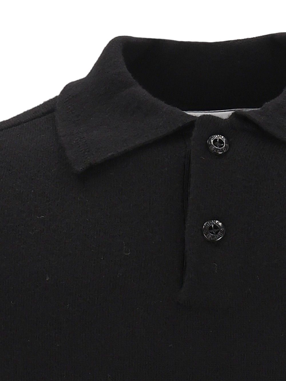 Stone Island Rws Geelong Lightweight Wool Polo Sweater Knitwear - Black | 20cff974c5131a4a0996856fdc0a24b962ecffaa