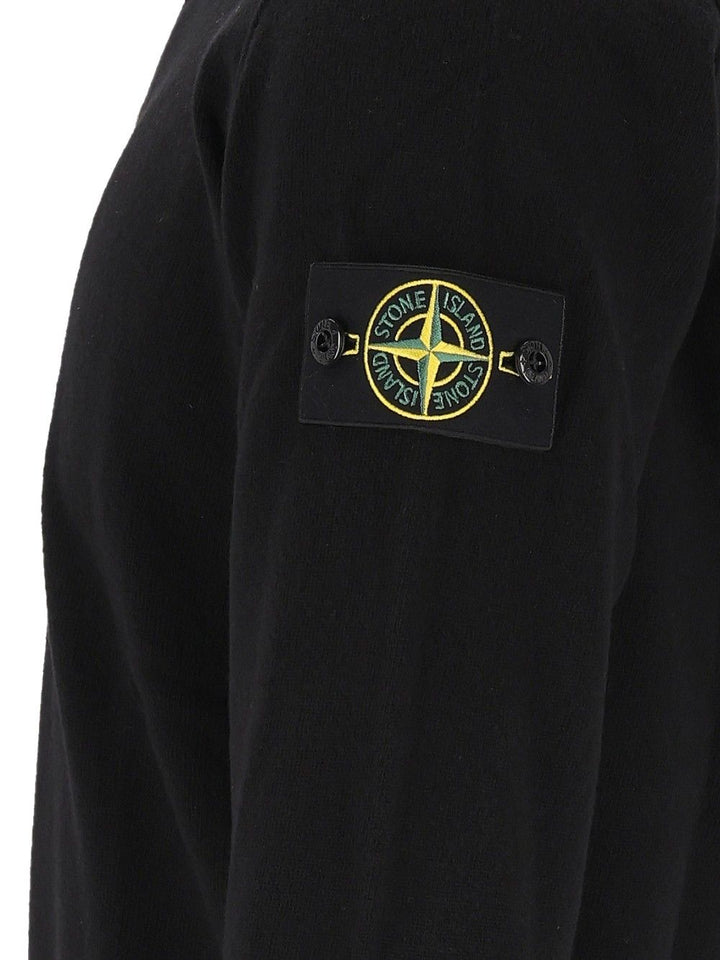 Stone Island Rws Geelong Lightweight Wool Polo Sweater Knitwear - Black | 682f019ad510a9ad8a7f7b3d25eccea26e9df531