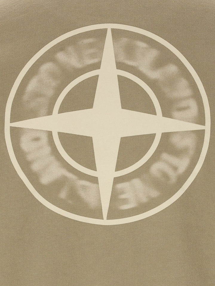 Stone Island Organic Cotton Fleece Crewneck Sweatshirt Sweatshirts - Green | 550417d8e2120c6b4e38e3c93ba33273910670ae