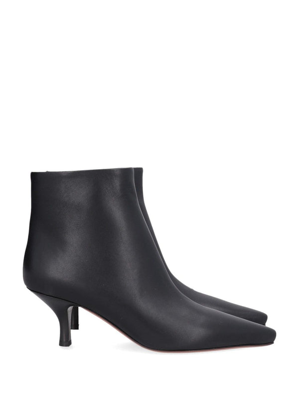 Rose Ankle Boot 60 Calf Leather Boots Black