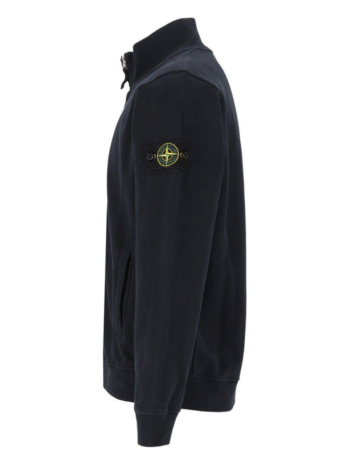 Stone Island Fleece Track Jacket Knitwear - Blue | c0b1b0c0535b3bb6f6543f451ffea73d7ed9ee10