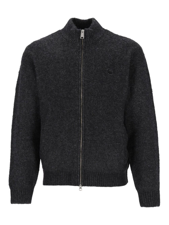 Carhartt Wip Curtis Sweater Jacket Knitwear - Black | 9dfa8e96e0e42fbe655ec2df46dcf78415546193