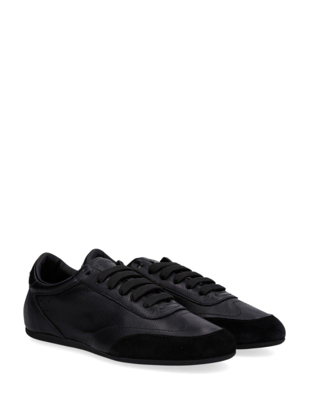 Dolce & Gabbana Suede & Leather Sneakers - Black | 7d292574806d62e6a1d77cedc6636410a9407de9