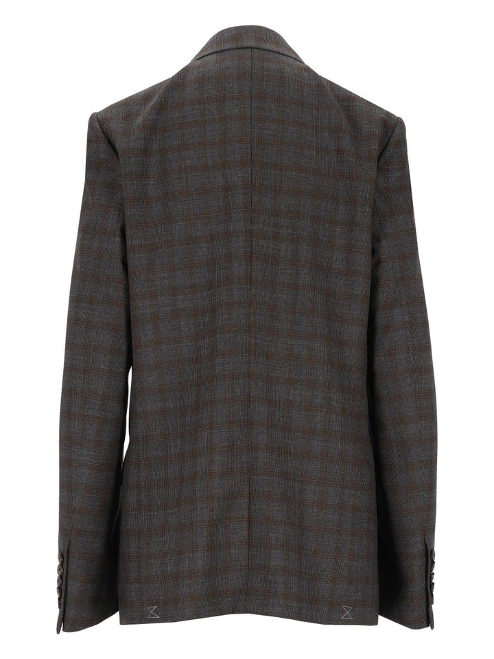 Dries Van Noten “Barrysta” Double-Breasted Blazer Jackets - Brown | 5971ba0f0d0c938a5b9fb3f4e2a0eb4b4664163b