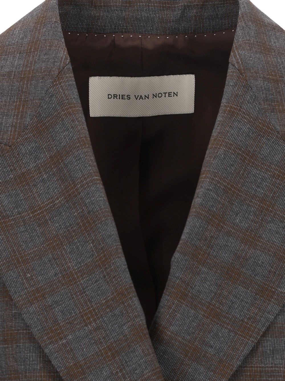 Dries Van Noten “Barrysta” Double-Breasted Blazer Jackets - Brown | b630ef252bf57e7486611be0ba78a47a7719b53e