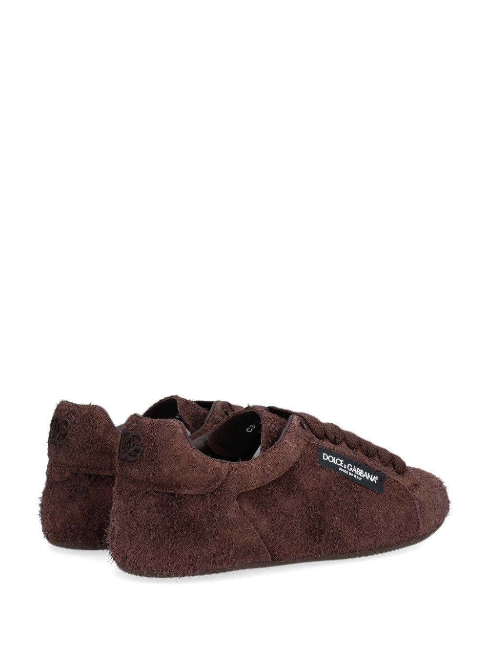 Dolce & Gabbana Suede & Leather Sneakers - Brown | be29b3c235f6a0ae9f4288049bcf130187228519