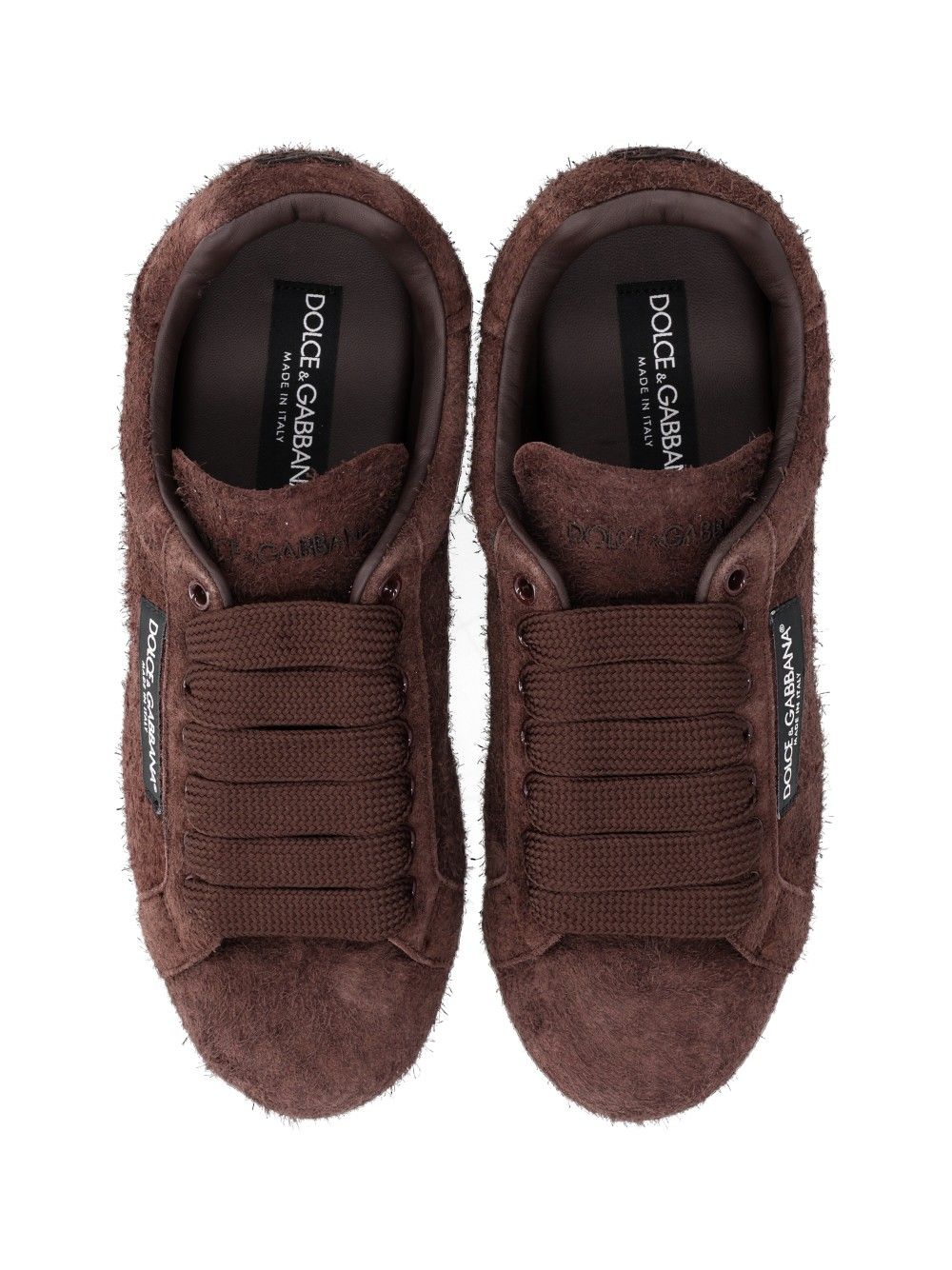 Dolce & Gabbana Suede & Leather Sneakers - Brown | 1cfc18f4253dafeadb1ea009c39f6bb60ae0191e