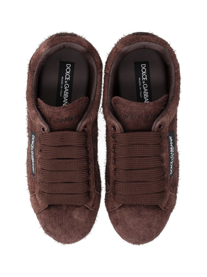 Dolce & Gabbana Portofino Sneakers - Brown | 656da595062ec66c35661cece8ad33748deeefd4