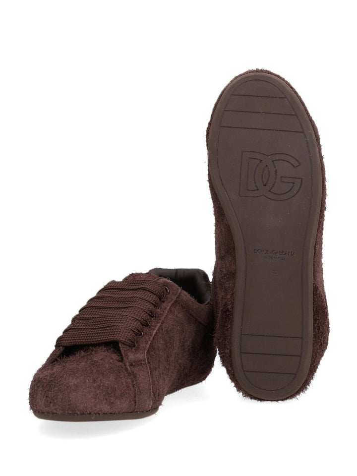 Dolce & Gabbana Suede & Leather Sneakers - Brown | dffb5fa0b4c28c6e08637b4656dbad1aede6baee