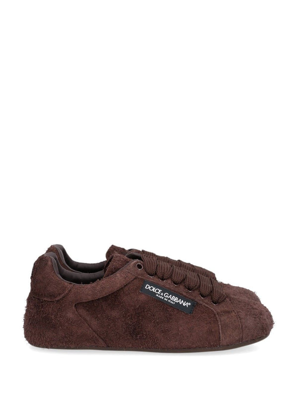 Suede & Leather Sneakers Brown