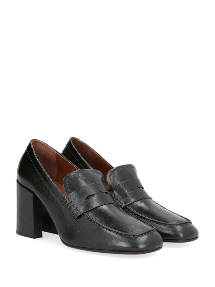 Dries Van Noten Heeled Moccasin Pumps - Green | 2a9594257a4b07bf1cc834e8bfd9c0346b2b2f78