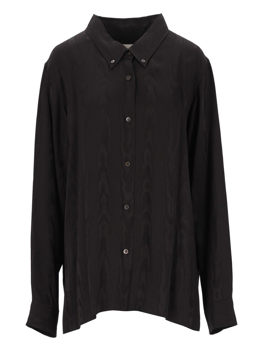 Dries Van Noten Cheers Moire Viscose Shirt Shirts - Black | 0a277917be4472371c45d8ca9e38d756d90f9ff5