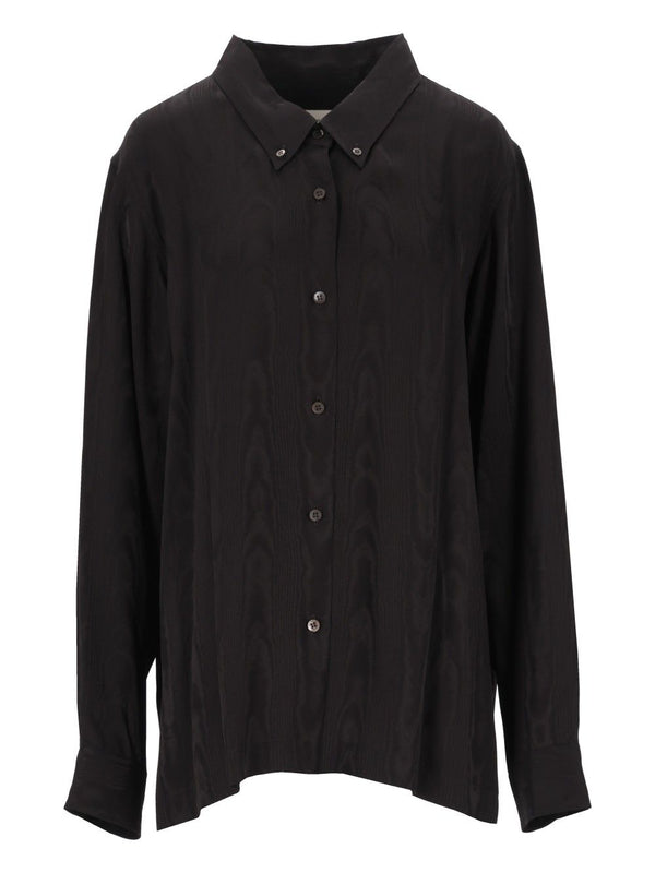 Cheers Moire Viscose Shirt Black