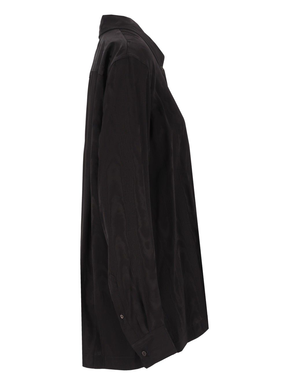 Dries Van Noten Cheers Moire Viscose Shirt Shirts - Black | 370459d26cb965192e2ed53d0d77882319be2854