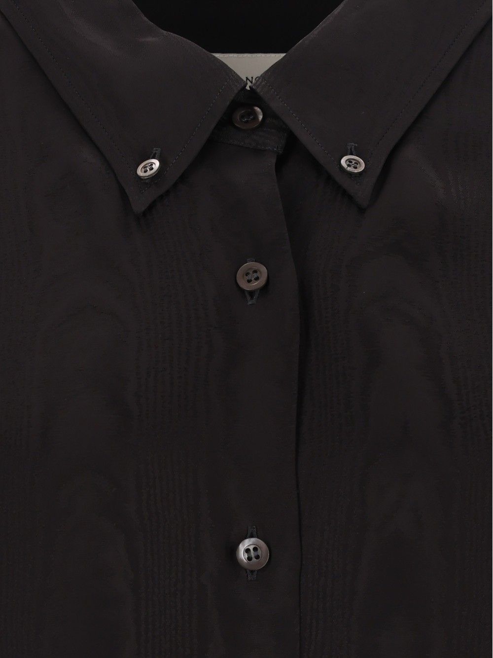 Dries Van Noten Cheers Moire Viscose Shirt Shirts - Black | 14a672693184cbac2ed3016b2fc0584627f16a0d