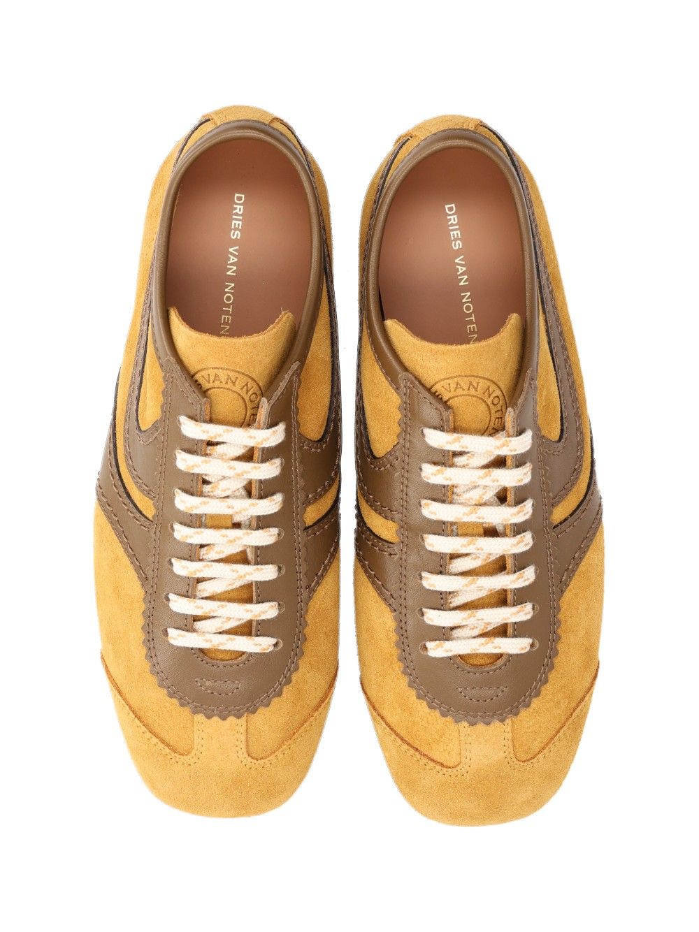 Dries Van Noten Suede Sneakers - Yellow | f2020f8a03b69b3c5a89c47a321ae825917f0830
