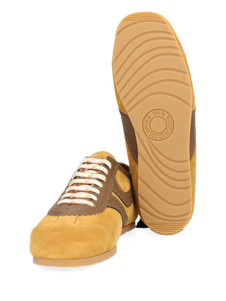 Dries Van Noten Suede Sneakers - Yellow | 03be2a92129c88b86e9b20bb15b79e69909a6918