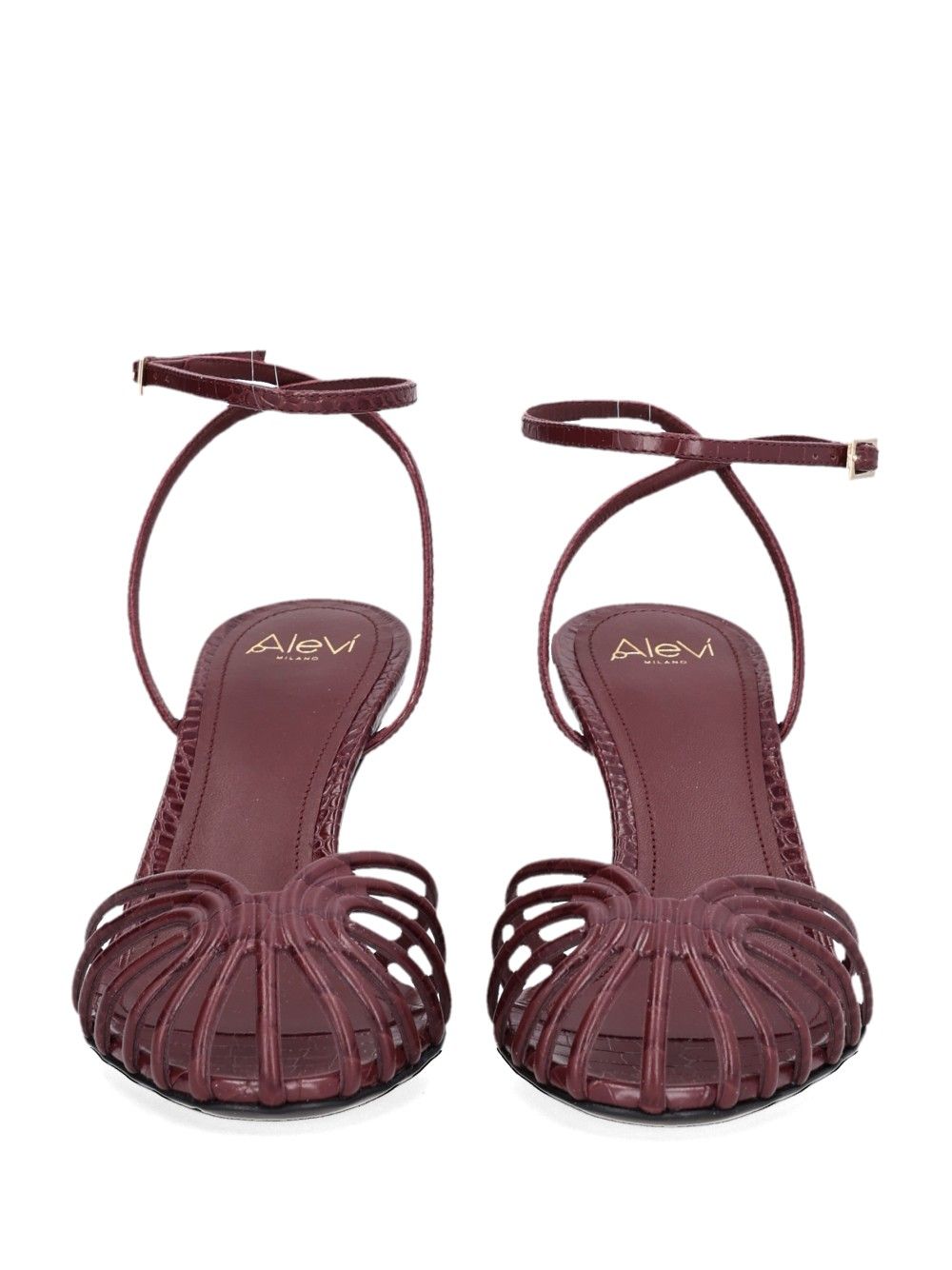 Alevi' Milano Lizard Sandals - Bordeaux | d5bb0ca67771814e7d7e1d9d248f6ad767eac7e8