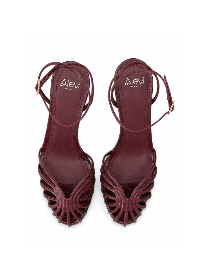 Alevi' Milano Lizard Sandals - Bordeaux | 49183736434c4e3eebfdc39f6d0a1df8386f9f93