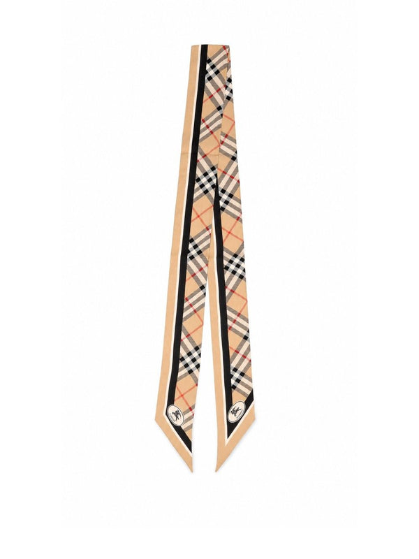 Ss Ch Ks Border Slk Sy Scarves And Foulards Beige