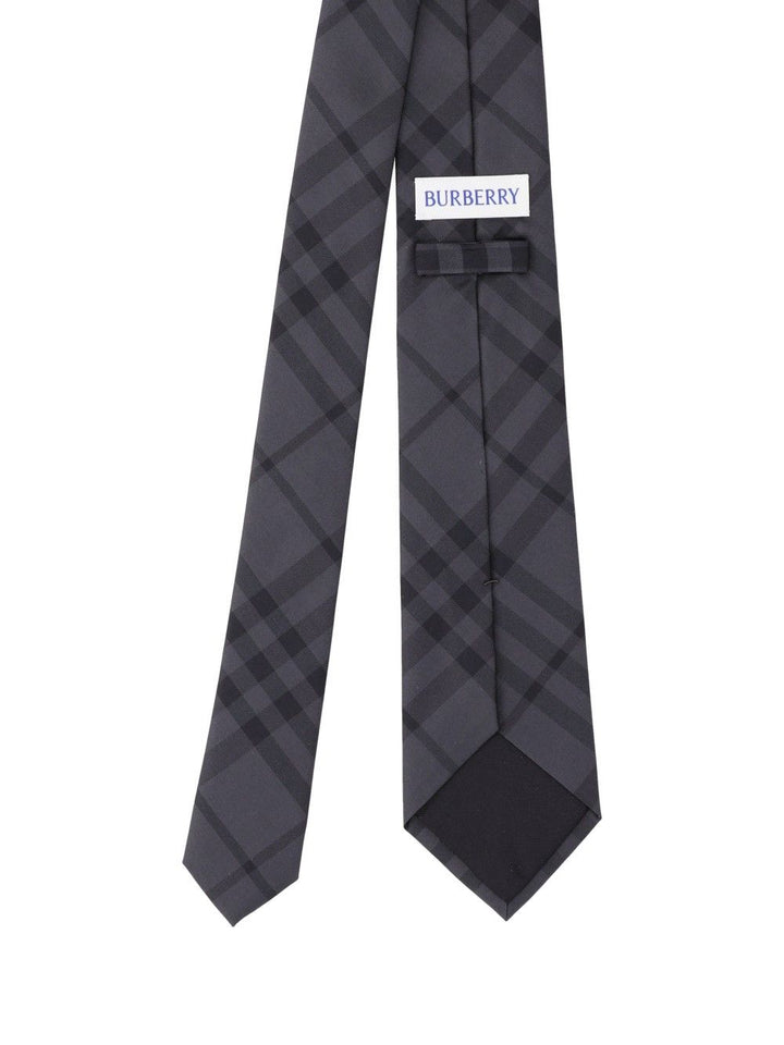 Burberry Checked Silk Tie Ties And Bow Ties - Grey | 99fa08b1c4b8567d234ca8e1f3178cbdda21b62f