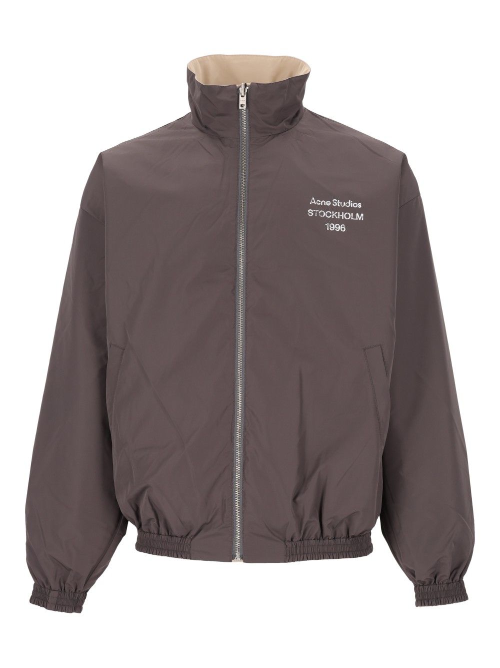 Acne Studios High-Neck Zip Up Jacket Jackets - Beige | b5fe1aab9c96e1fabe6736d1727615c3cc57d46d