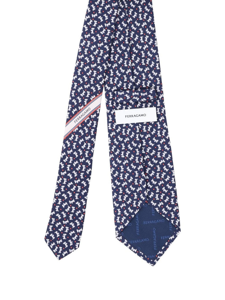 Ferragamo Charlie Ties And Bow Ties - Blue | 9263f24616a210135018cfd79617e4bbc64b670d