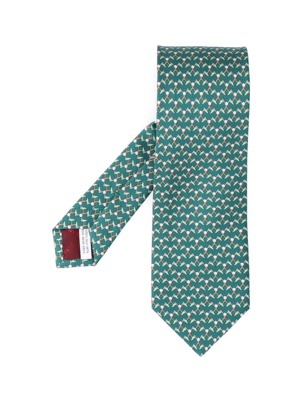 Ferragamo Club Ties And Bow Ties - Green | 744a15cc8e07a966bcaa637b78b38402ddda8ccf